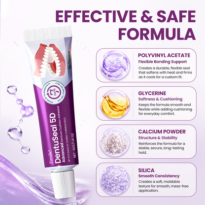 Timilk® DentuSeal 5D Advanced Denture Cushion Adhesive
