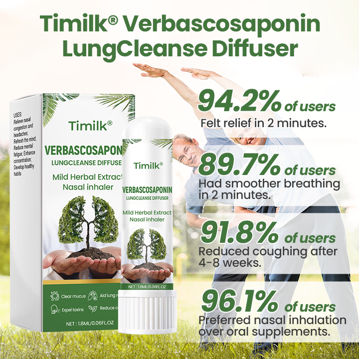 Timilk®Verbascosaponin Lung Detox Diffuser ( ❤️ Cough, wheezing, shortness of breath, sputum, stuffy nose, bronchitis, bronchitis, allergy symptoms, lung discomfort ❤️ )