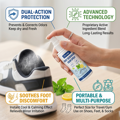 Biancat® Foot Deodorant Odor Spray