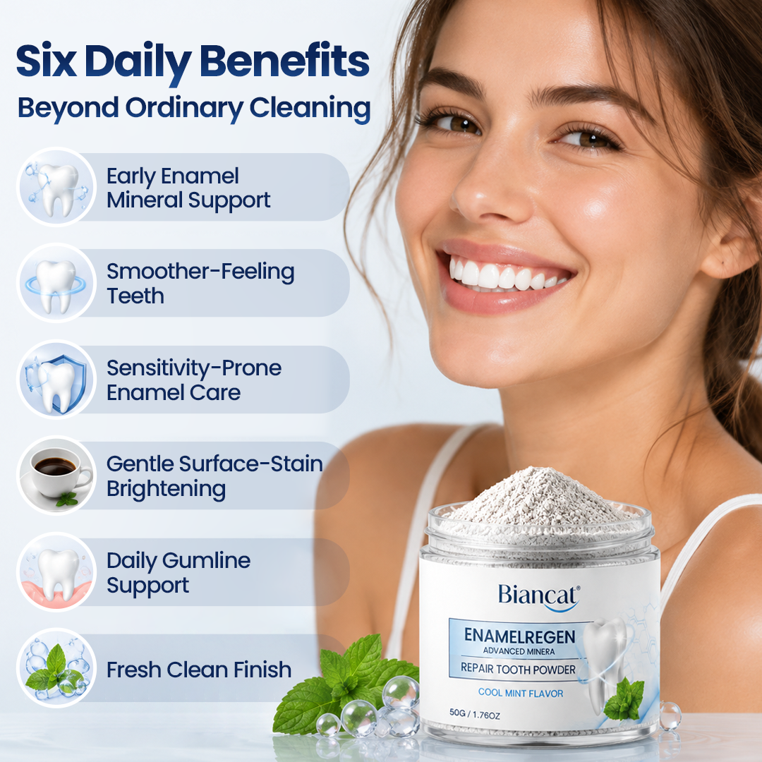 Biancat® EnamelRegen Advanced Mineral Repair Tooth Powder