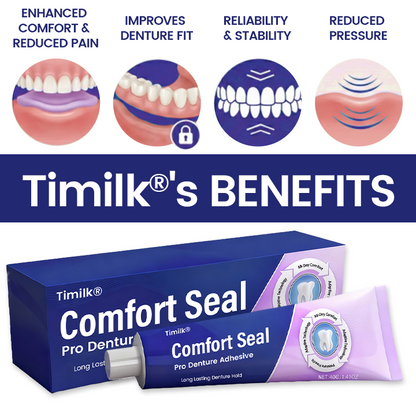 Timilk® Comfort Seal Pro Denture Adhesive🦷💜