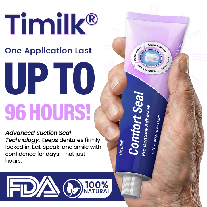 Timilk® Comfort Seal Pro Denture Adhesive🦷💜