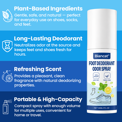 Biancat® Foot Deodorant Odor Spray