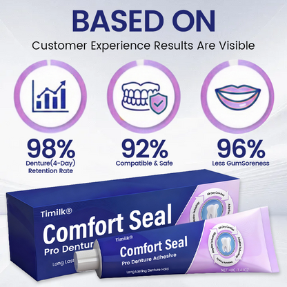 Timilk® Comfort Seal Pro Denture Adhesive🦷💜