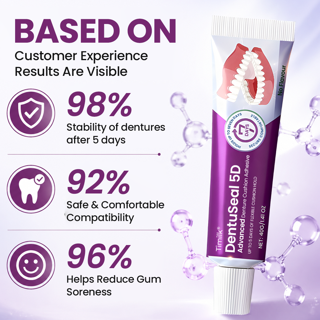 Timilk® DentuSeal 5D Advanced Denture Cushion Adhesive